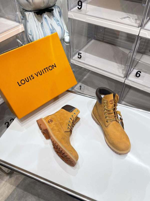 LV x Timberland Monogram Ankle Boot – Wheat Brown