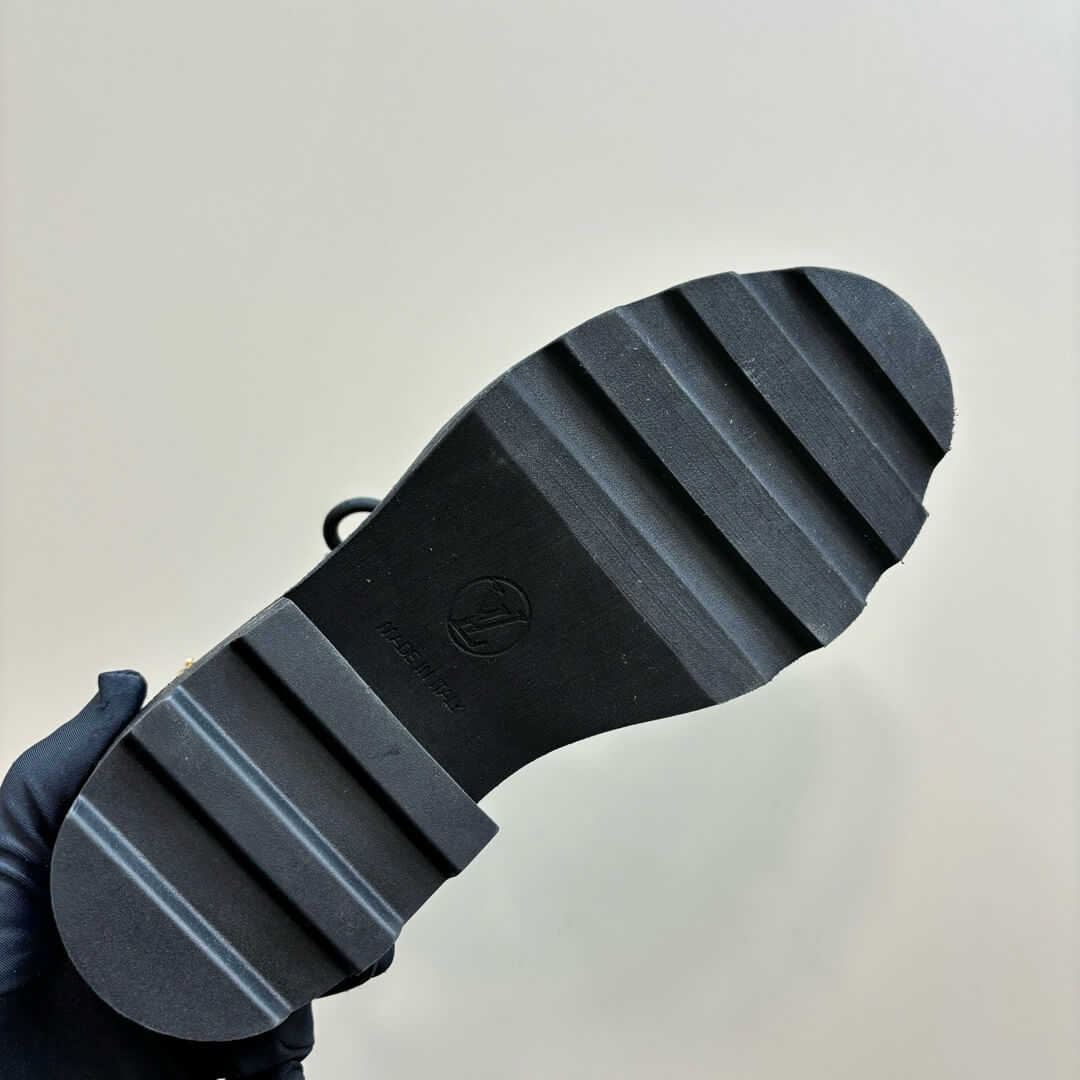 Louis Vuitton Black Monogram Slingback Platform Derby Shoes - Image 8