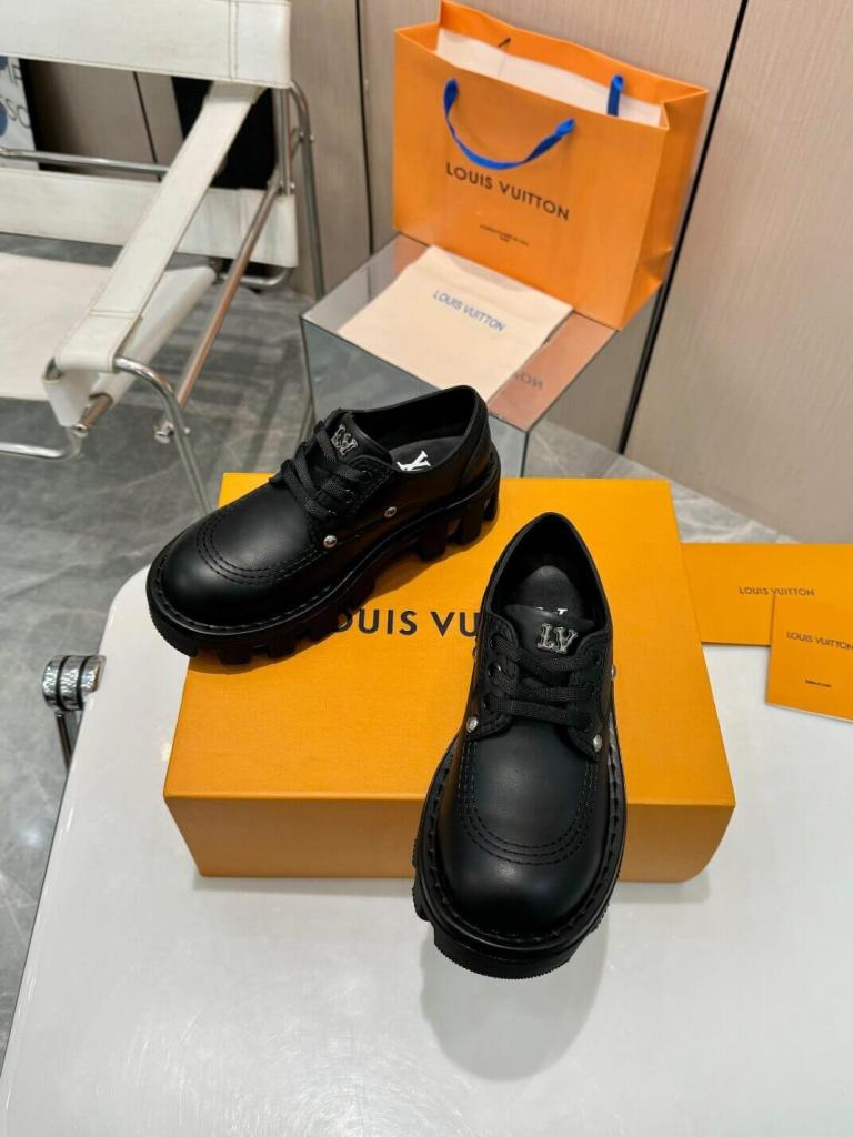 Louis Vuitton LV Checker Derby Shoes in Black