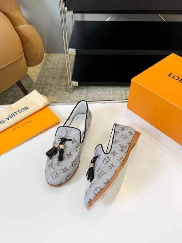 Louis Vuitton Monogram Society Loafers - Grey