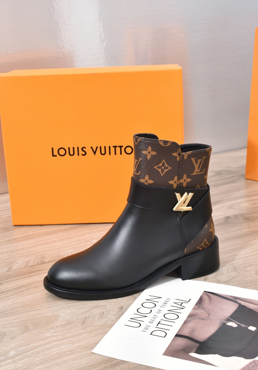 Louis Vuitton Westside Ankle Boot for Women in black with Monogram canvas detailing - Image 7