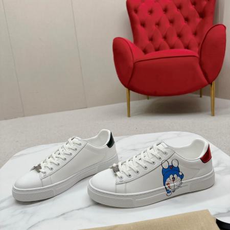 Gucci X Doraemon Ace White Leather Sneaker