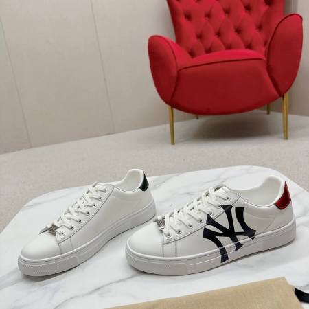 Gucci New York Yankees Ace White Leather Sneaker
