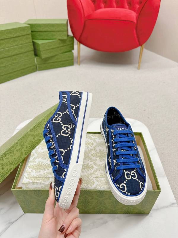 Gucci Tennis 1977 Black Beige GG Canvas Sneaker