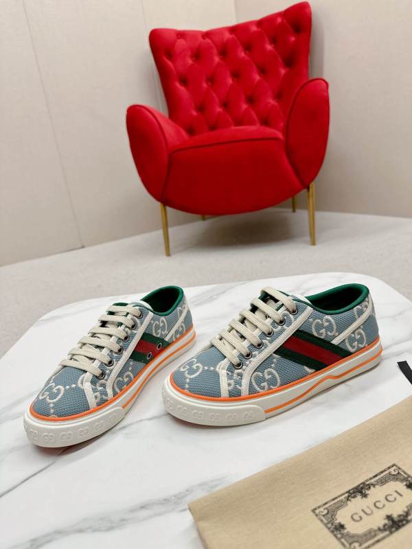 Gucci Tennis 1977 Blue Jumbo GG Canvas Sneaker