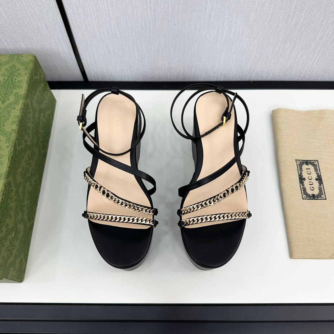 Gucci Women's Black Signoria Platform Sandal - Image 3