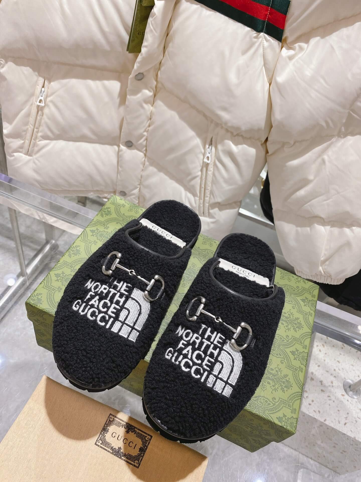 Gucci Women's The North Face x Gucci Terry Cloth Mules