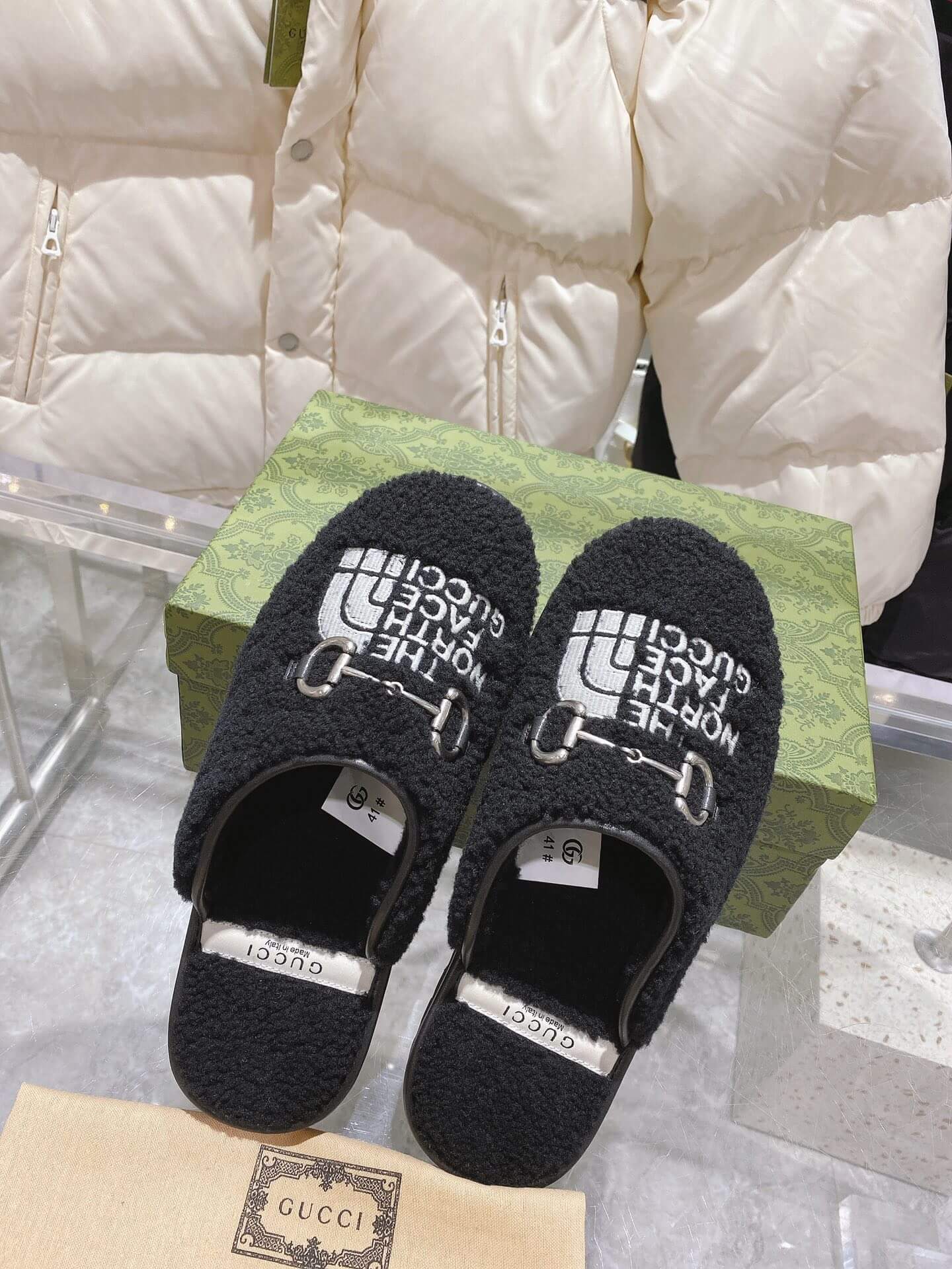 Gucci Women's The North Face x Gucci Terry Cloth Mules - Image 9