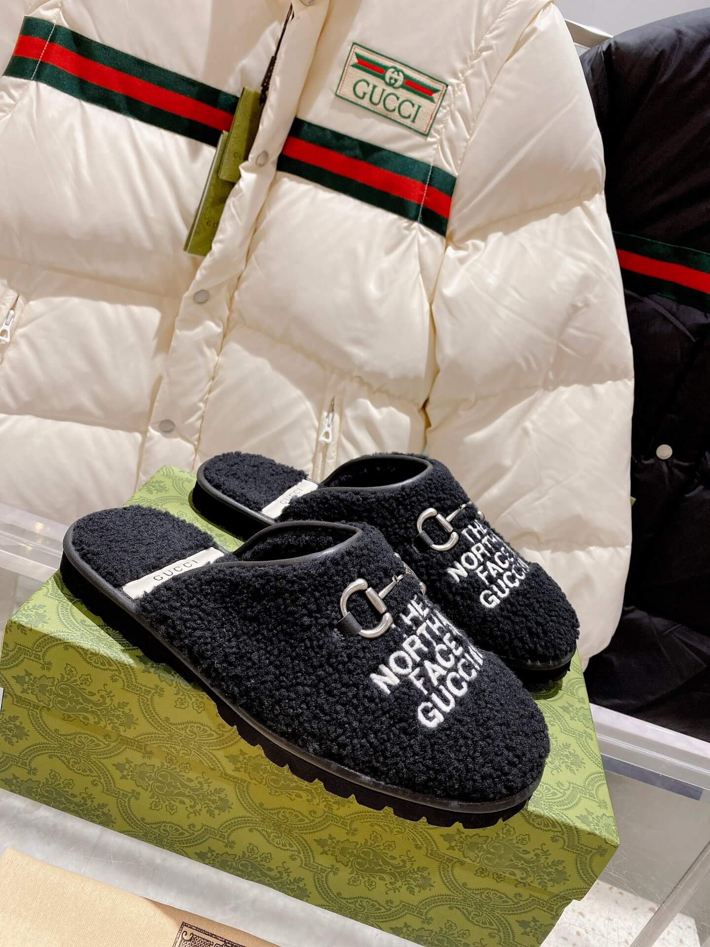 Gucci Women's The North Face x Gucci Terry Cloth Mules - Image 4