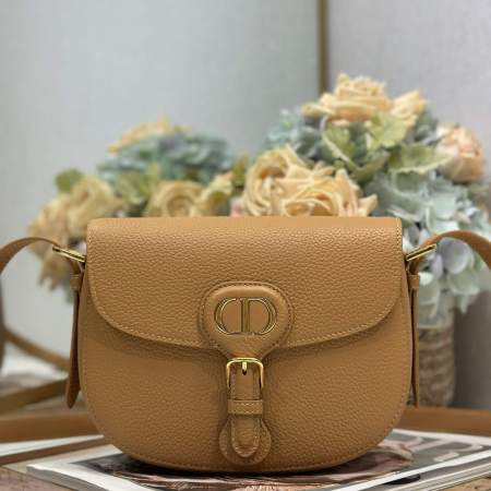 Dior Brow Leather Bobby Shoulder Bag Size Small