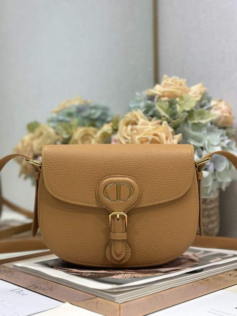 Dior Brow Leather Bobby Shoulder Bag Size Small