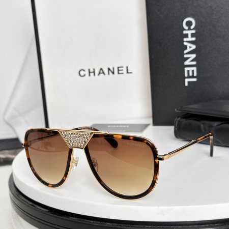 Chanel 95730S Aviator Sunglasses – Luxe Crystal-Embellished Elegance - Image 5