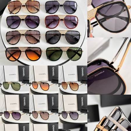 Chanel 95730S Aviator Sunglasses – Luxe Crystal-Embellished Elegance - Image 3