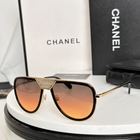 Chanel 95730S Aviator Sunglasses – Luxe Crystal-Embellished Elegance - Image 2