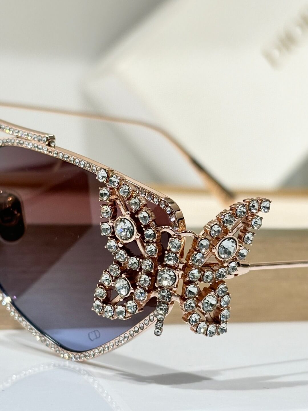 DiorFantastica B1U Butterfly Sunglasses with Swarovski Crystals - Image 3