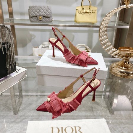 Dior Adiorable Red Slingback Pumps