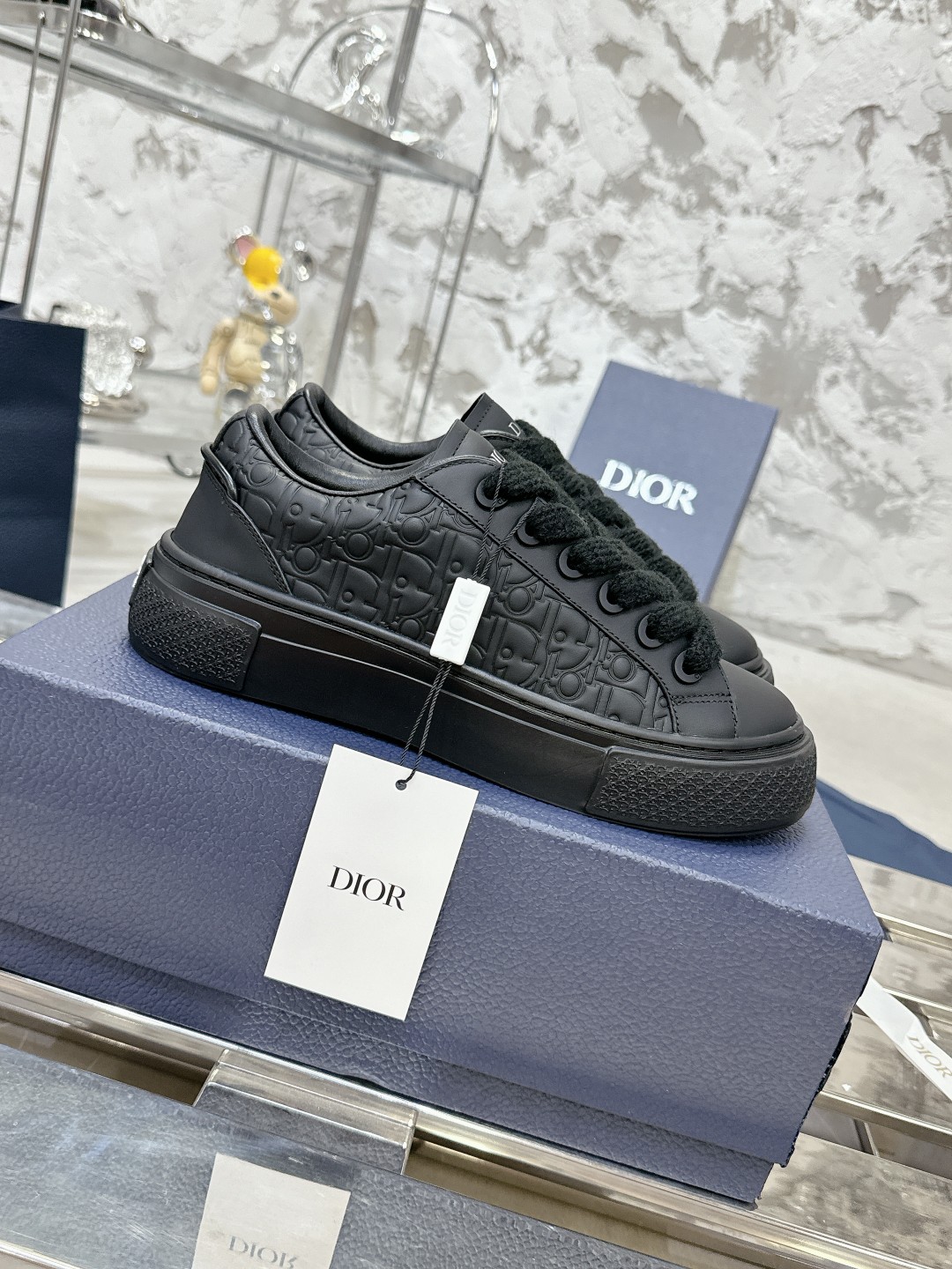 Dior B33 Black Sneakers - Image 9
