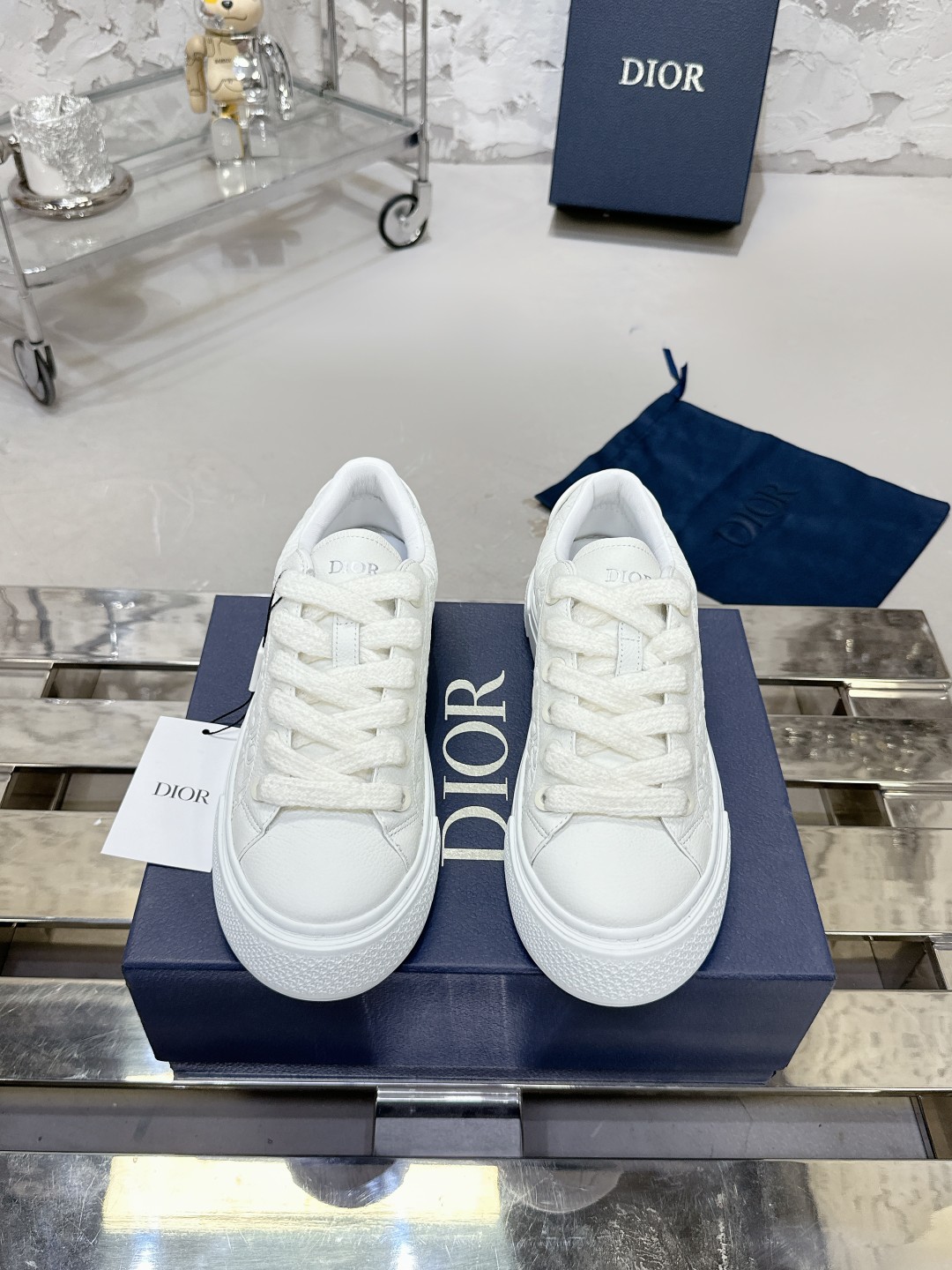 Dior B33 White Sneakers - Image 5