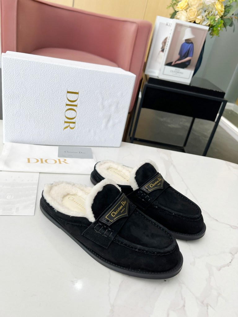 Dior Boy Mule Black Suede Loafer
