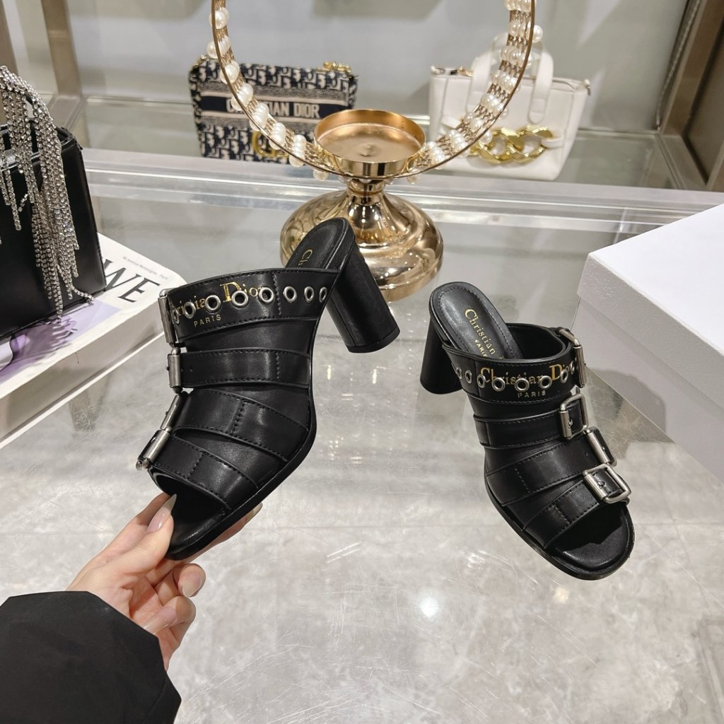 Dior Punk Heeled Black Slide