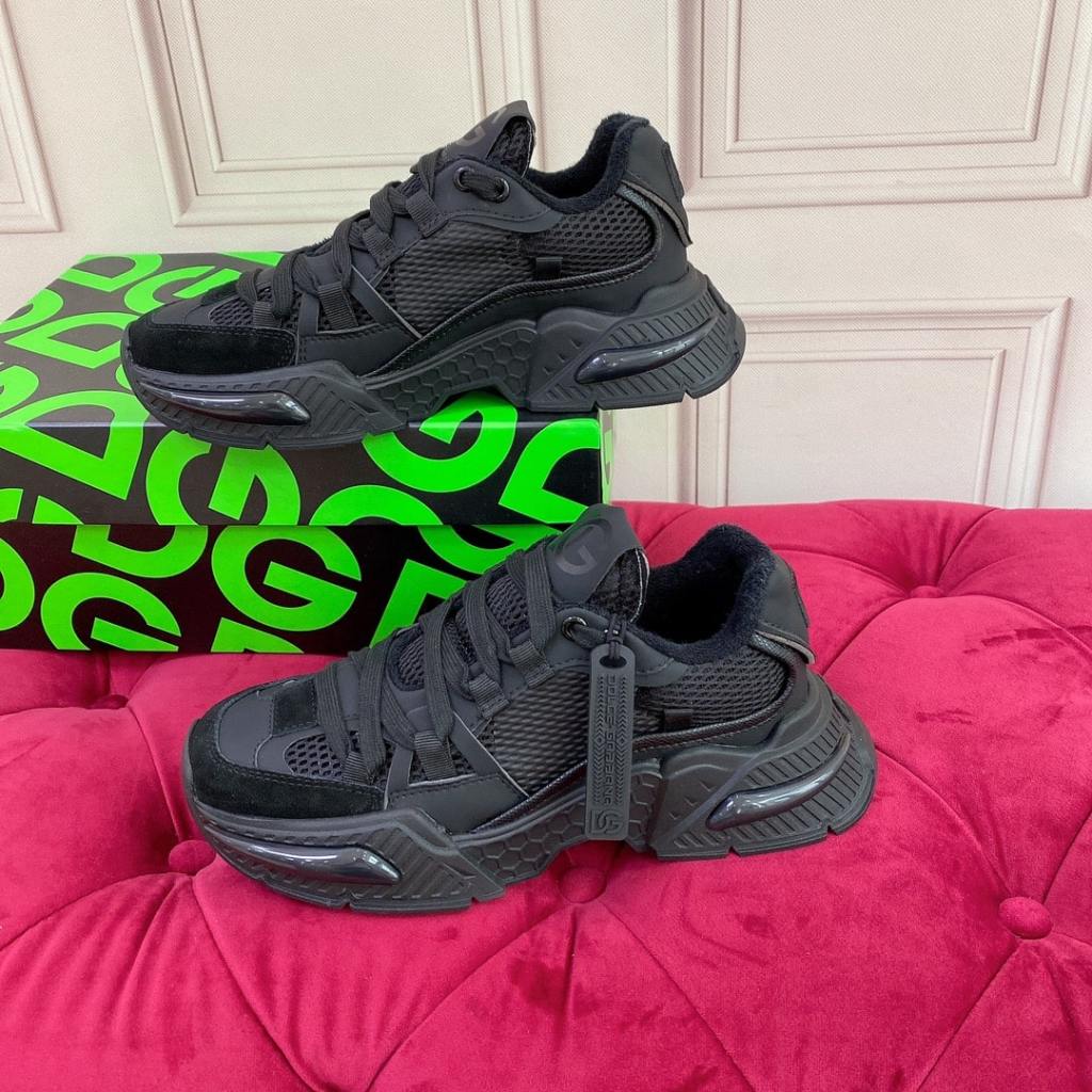 Dolce & Gabbana black chunky-sole sneakers