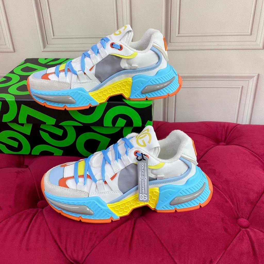 Dolce & Gabbana Airmaster panelled Blue-White low-top sneakers
