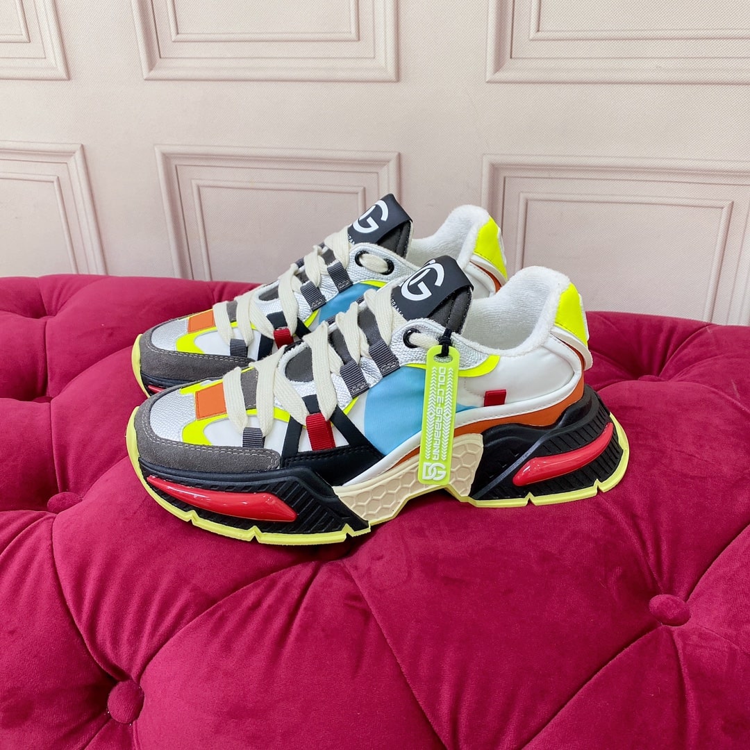 Dolce & Gabbana Airmaster panelled low-top sneakers in white - Image 3