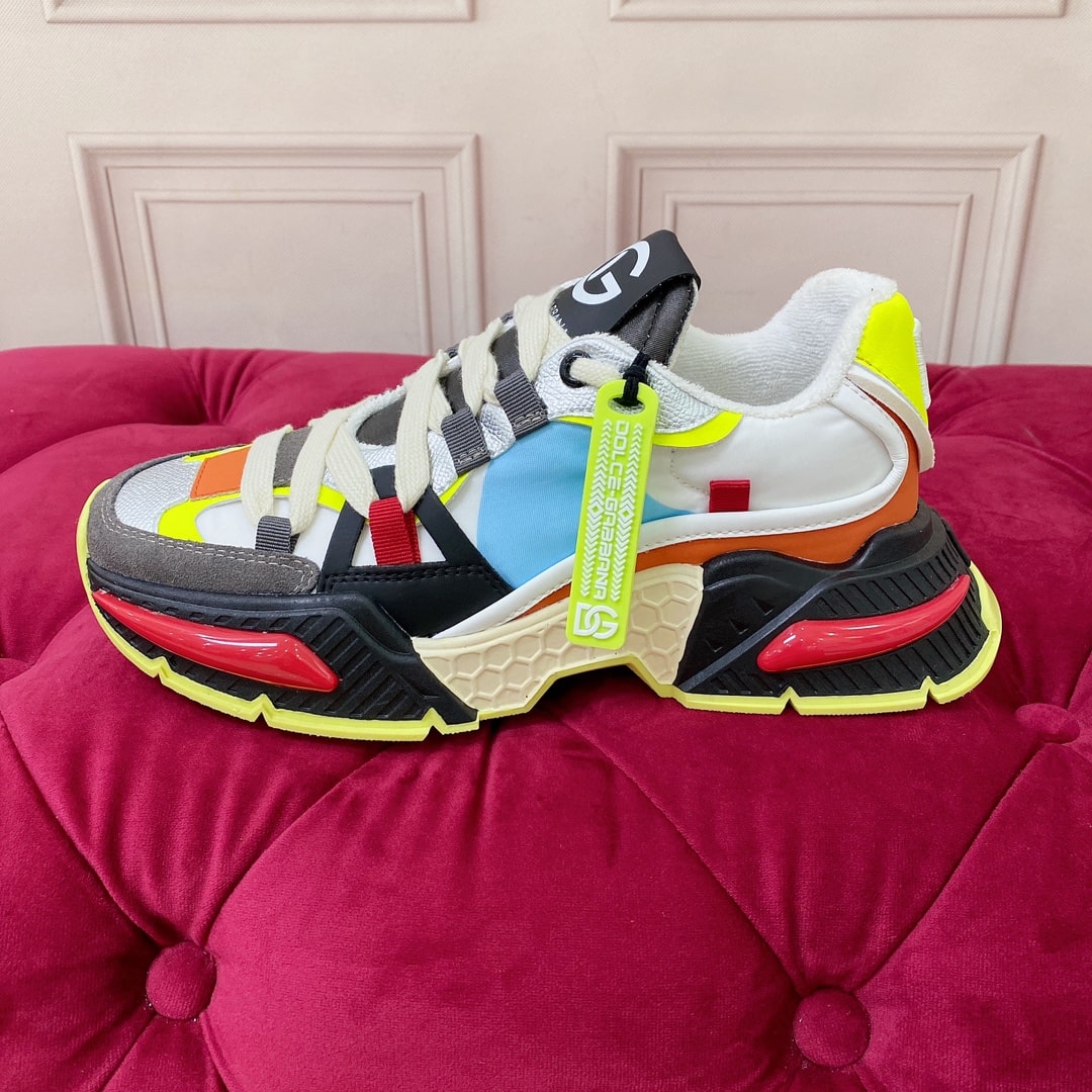 Dolce & Gabbana Airmaster panelled low-top sneakers in white - Image 5