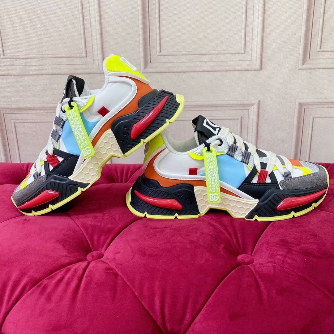 Dolce & Gabbana Airmaster panelled low-top sneakers in white - Image 6