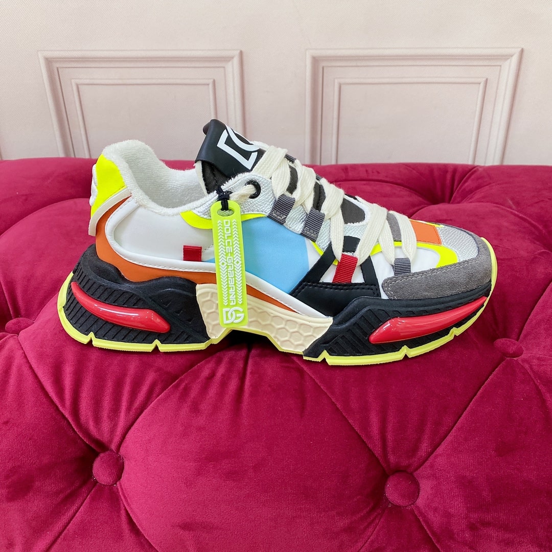 Dolce & Gabbana Airmaster panelled low-top sneakers in white - Image 8