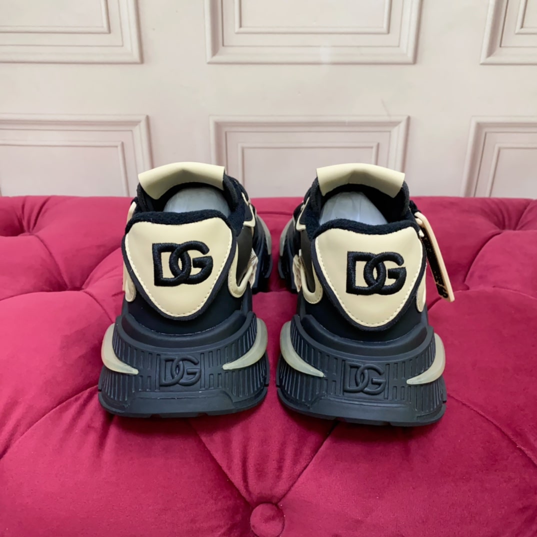 Dolce & Gabbana Black Airmaster Combo Sneakers With Logo Patch - Image 8