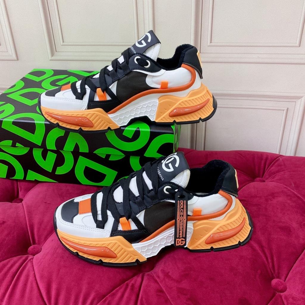 Dolce & Gabbana Black Orange Air Master Sneakers