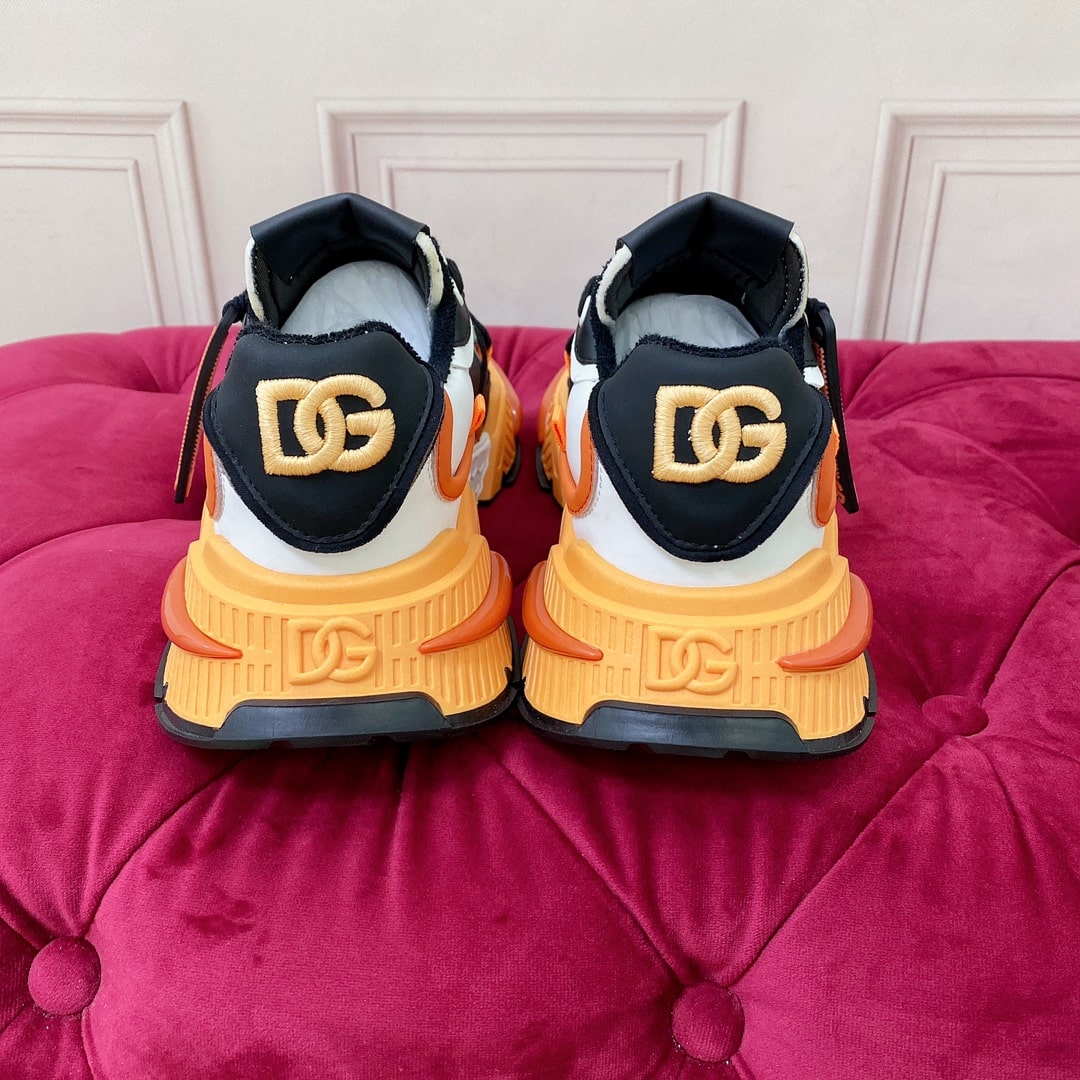 Dolce & Gabbana Black Orange Air Master Sneakers - Image 6
