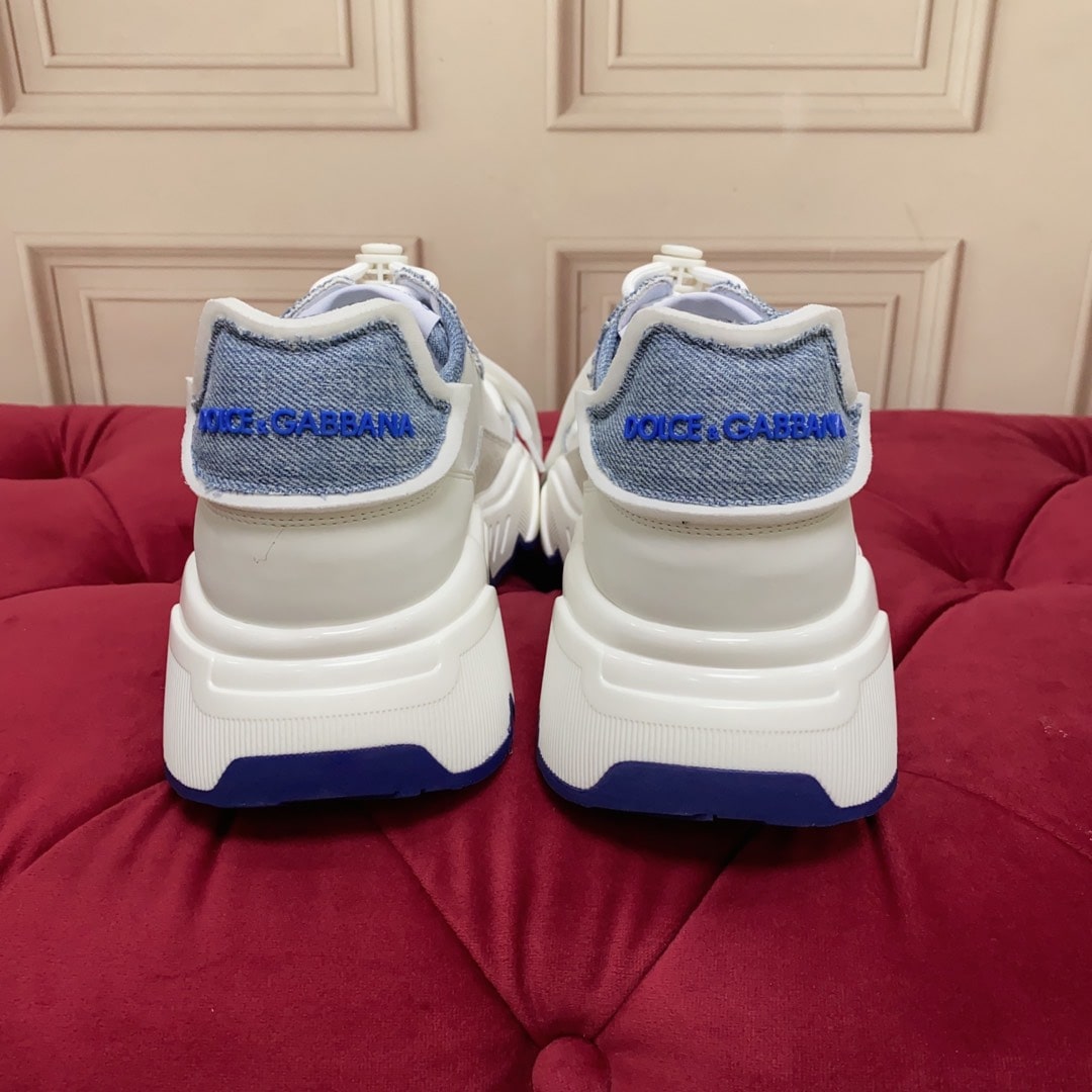 Dolce & Gabbana Blue and White Daymaster Women's Sneaker - Image 4