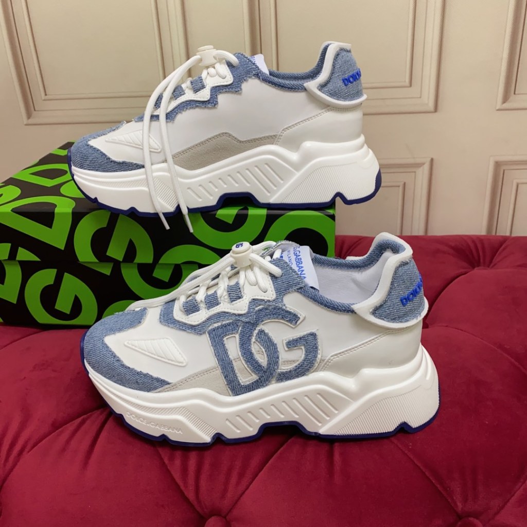 Dolce & Gabbana Blue and White  Daymaster Women's Sneaker
