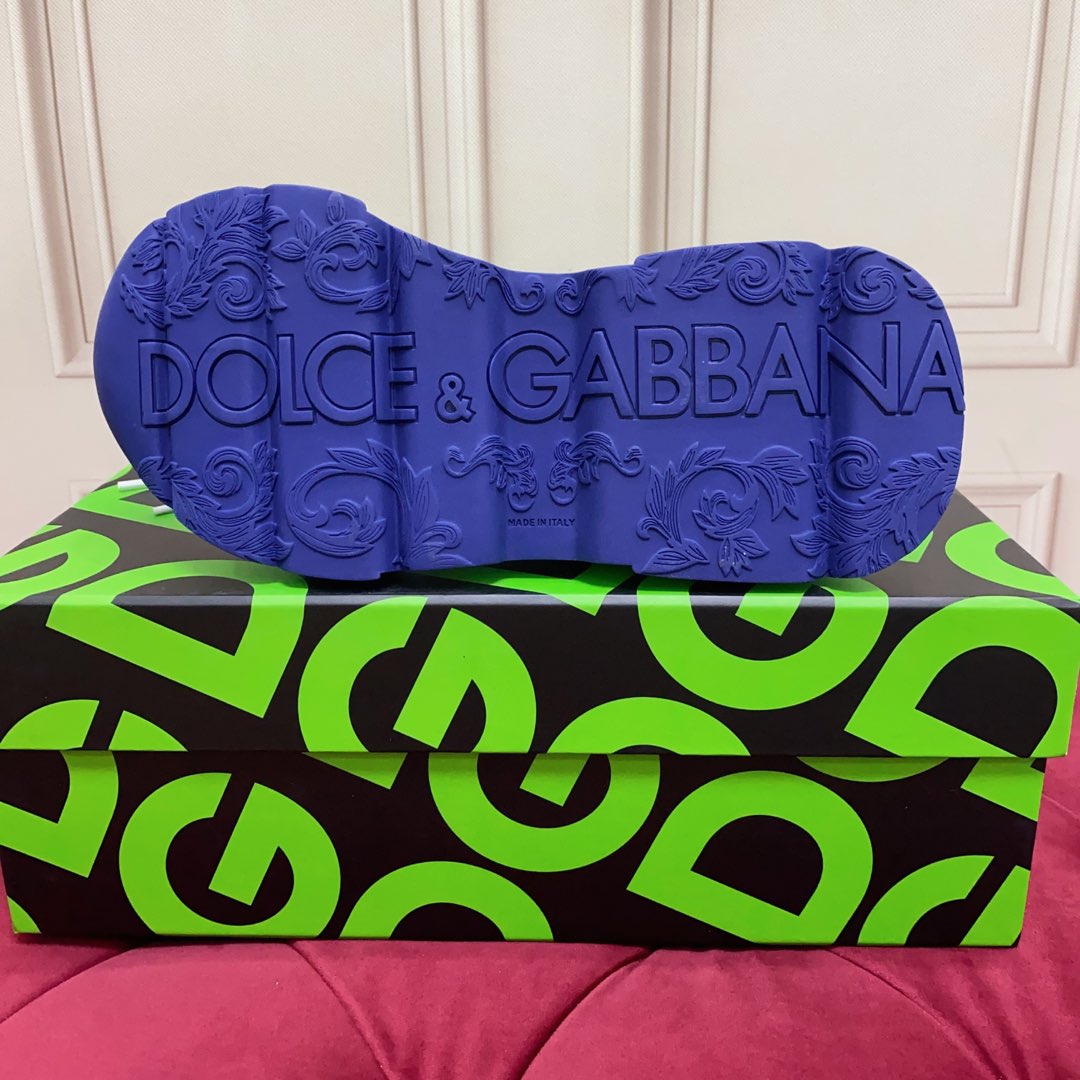 Dolce & Gabbana Blue and White Daymaster Women's Sneaker - Image 5