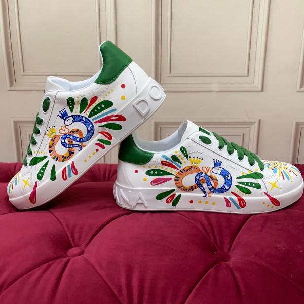 Dolce & Gabbana Multicolour Green Laces Sports Shoes