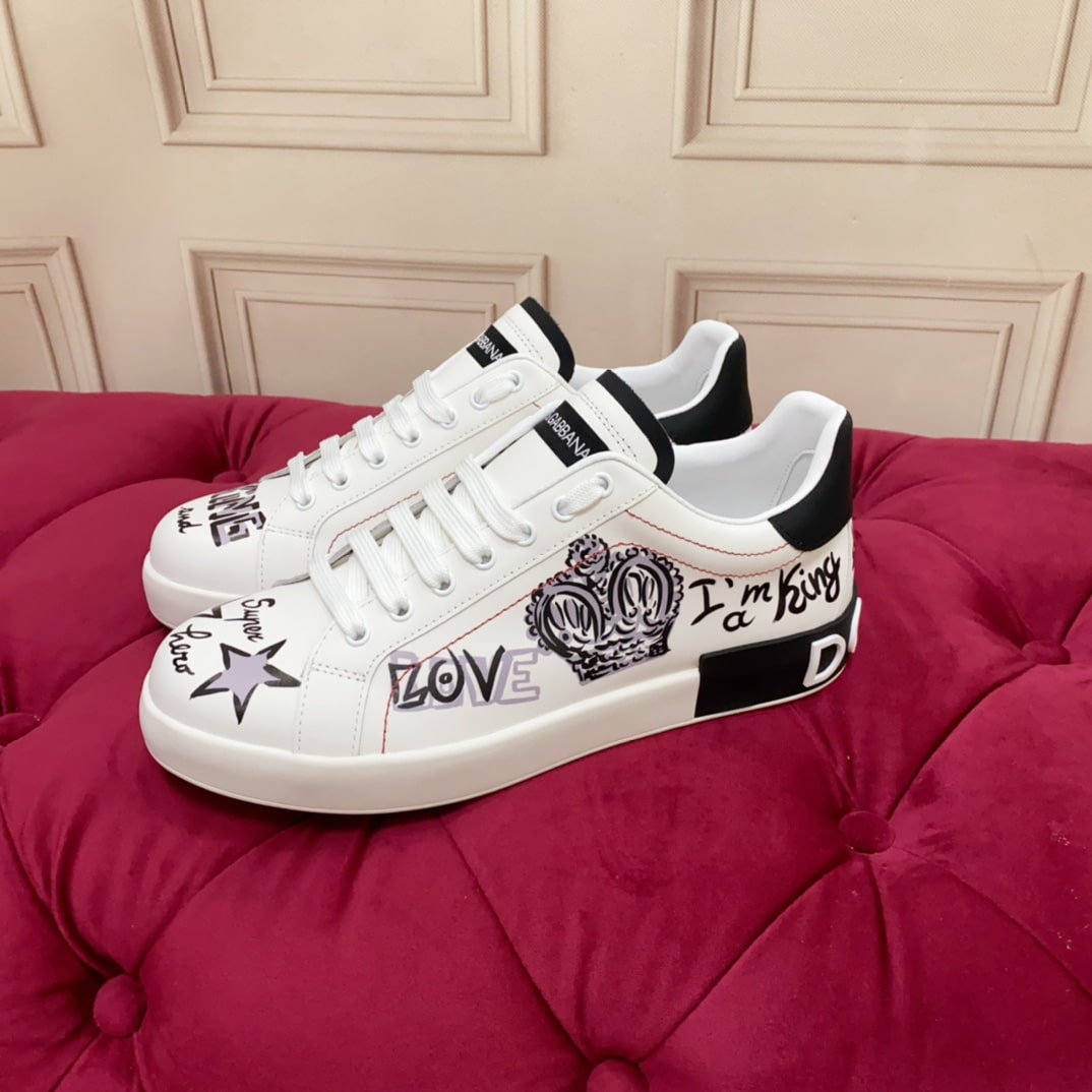 Dolce & Gabbana Portofino White Sneakers - Image 2