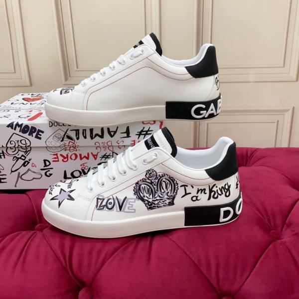 Dolce & Gabbana Portofino White Sneakers