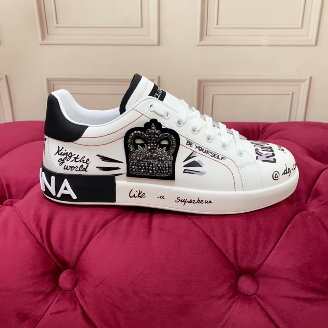 Dolce & Gabbana Portofino White Sneakers - Image 8