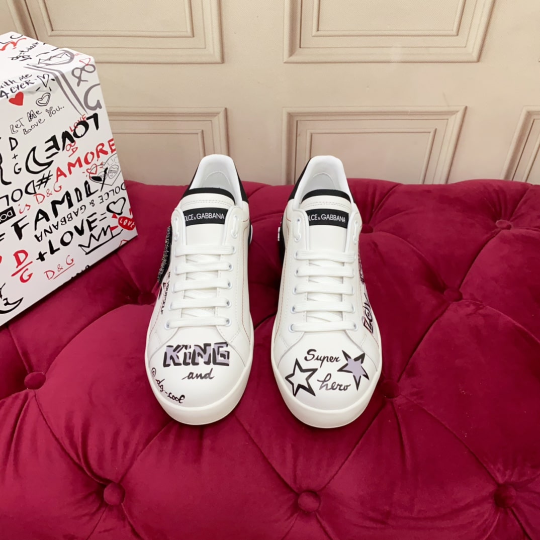 Dolce & Gabbana Portofino White Sneakers - Image 7