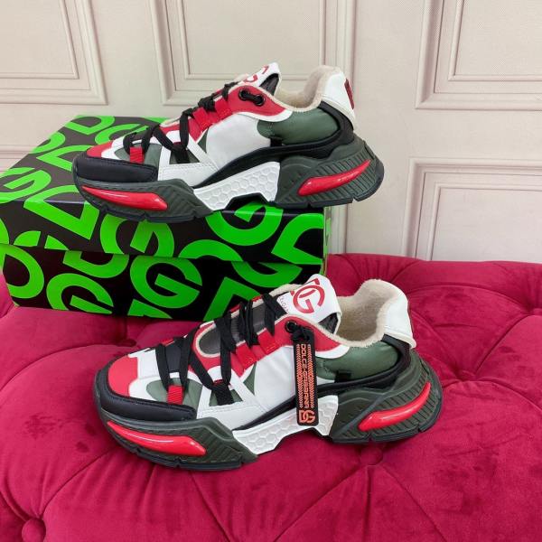 Dolce & Gabbana red, black, and white Airmaster sneakers