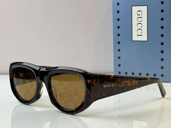 Gucci GG0598S 002 Havana Rectangular Women's Sunglasses