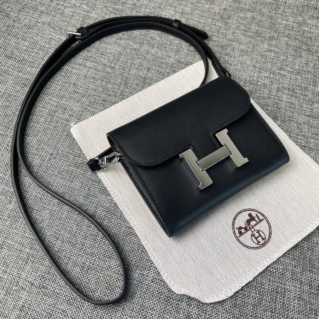 Hermès Constance 13cm Mini Shoulder Black Bag