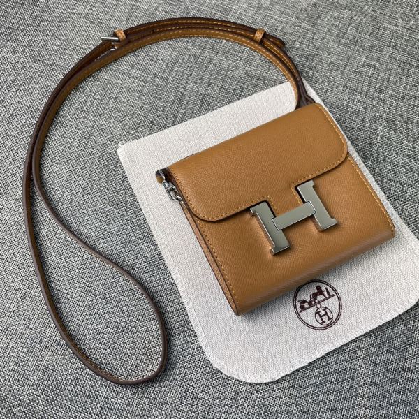 Hermès Constance 13cm Mini Shoulder Brown Bag