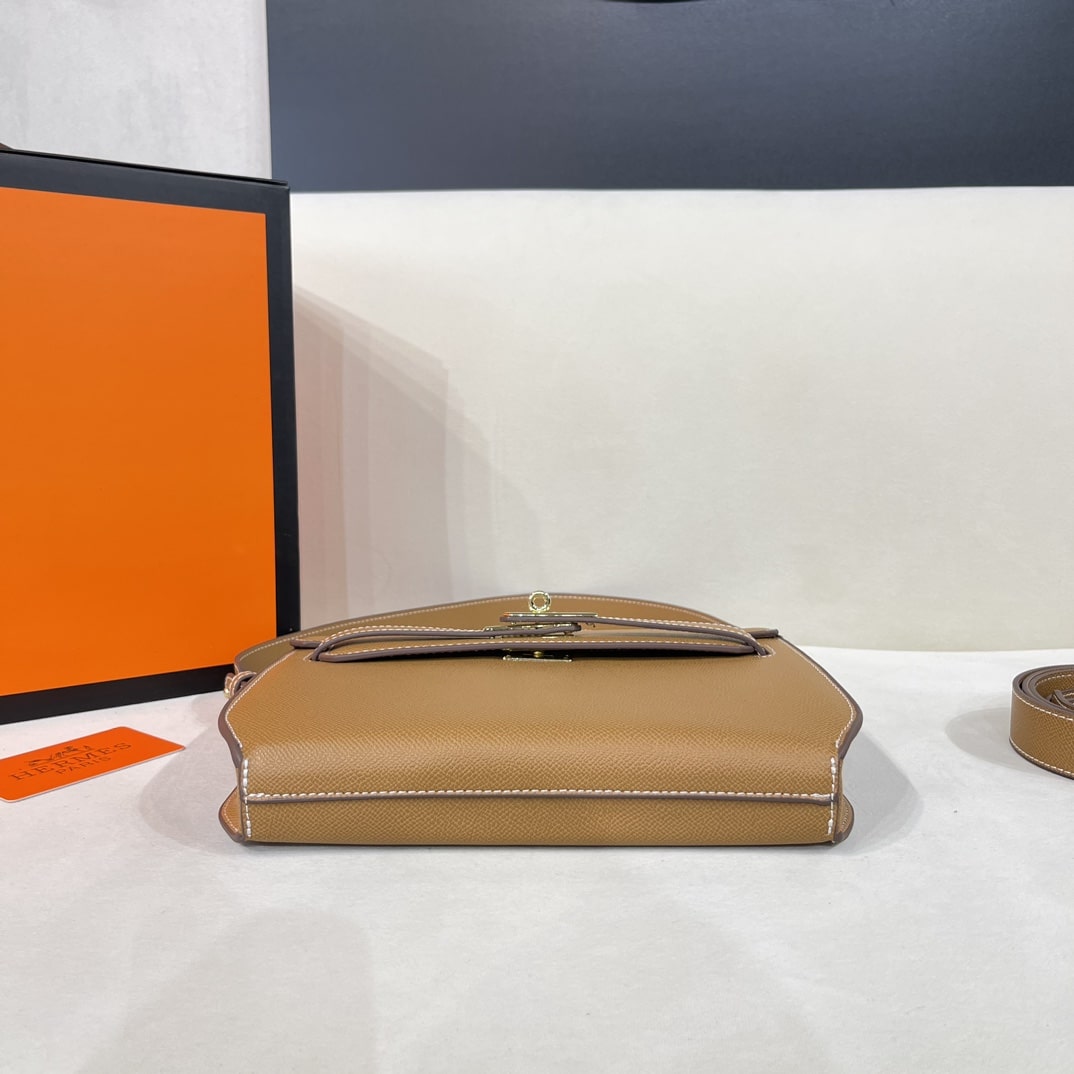 Hermès Kelly Depeches 25cm Camel Bag - Image 3