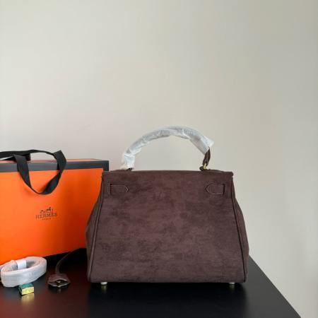 Hermes Kelly Pochette 22cm Chocolate  Bag