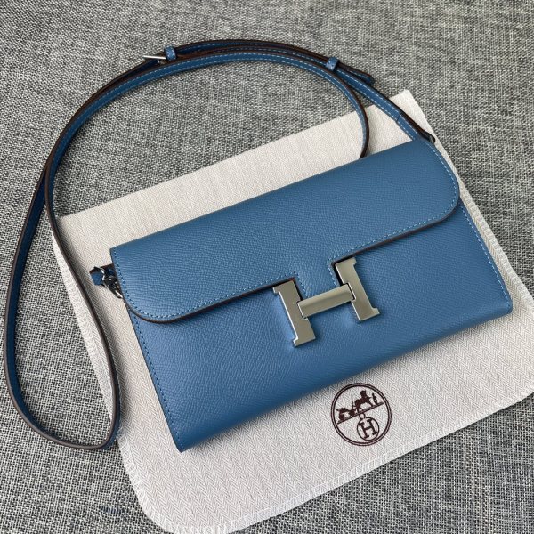 Hermès Constance Blue Long Wallet