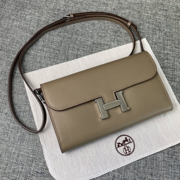 Hermès Constance Étoupe Long Wallet