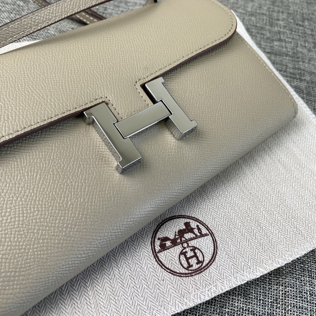 Hermès Constance Grey Long Wallet - Image 4